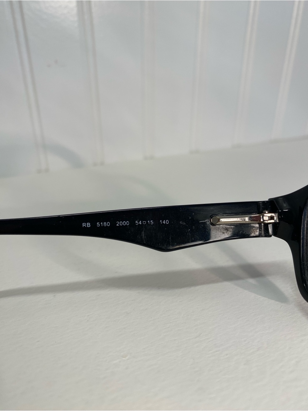 Ray-Ban - FRAMES ONLY! Black Glasses with Red Accent - RB 5180 2000 54[]15 140 - Picture 8 of 14